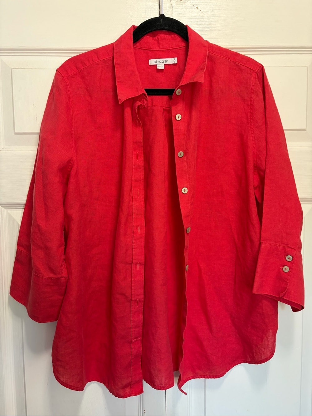Chico's Button-Up Linen shirt